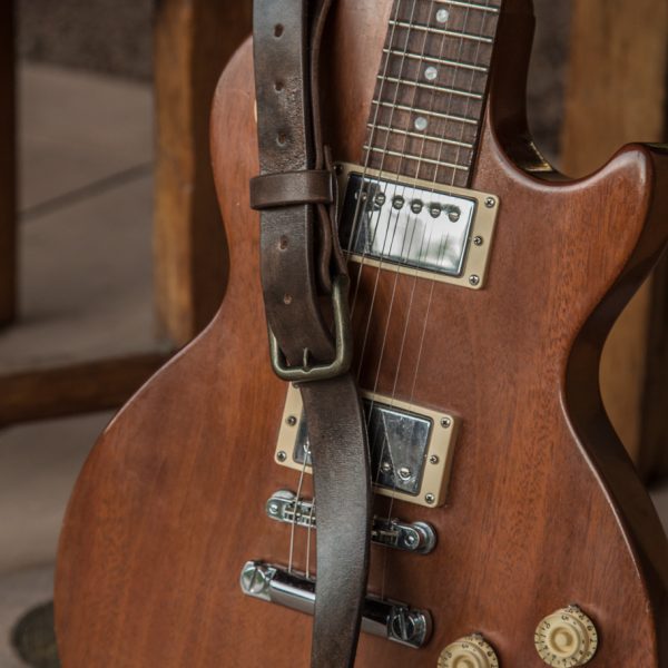 Leather Electric Guitar Strap by Trekker Leather Co