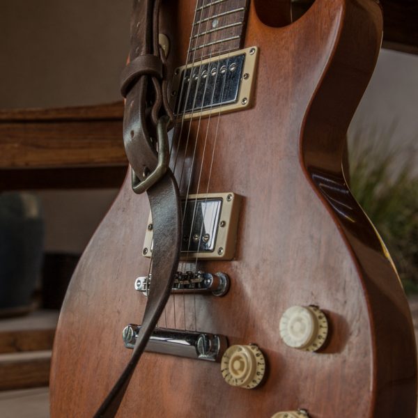 Leather Electric Guitar Strap Handmade in the USA Trekker Leather Co